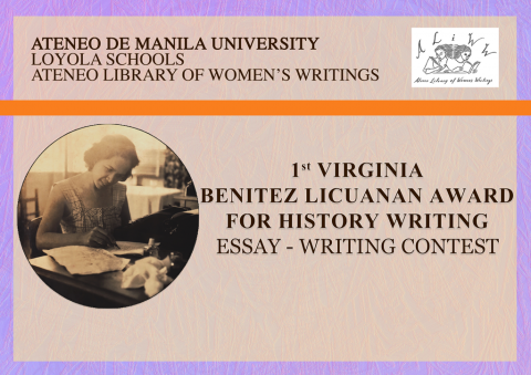 1st VIRGINA BENITEZ LICUANAN AWARD FOR HISTORY WRITING
