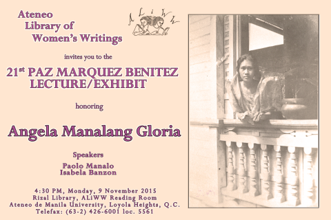 21st Paz Marquez Benitez Memorial Exhibit and Lecture