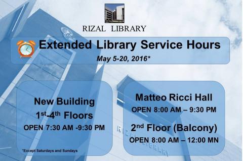 Extended Library Service Hours